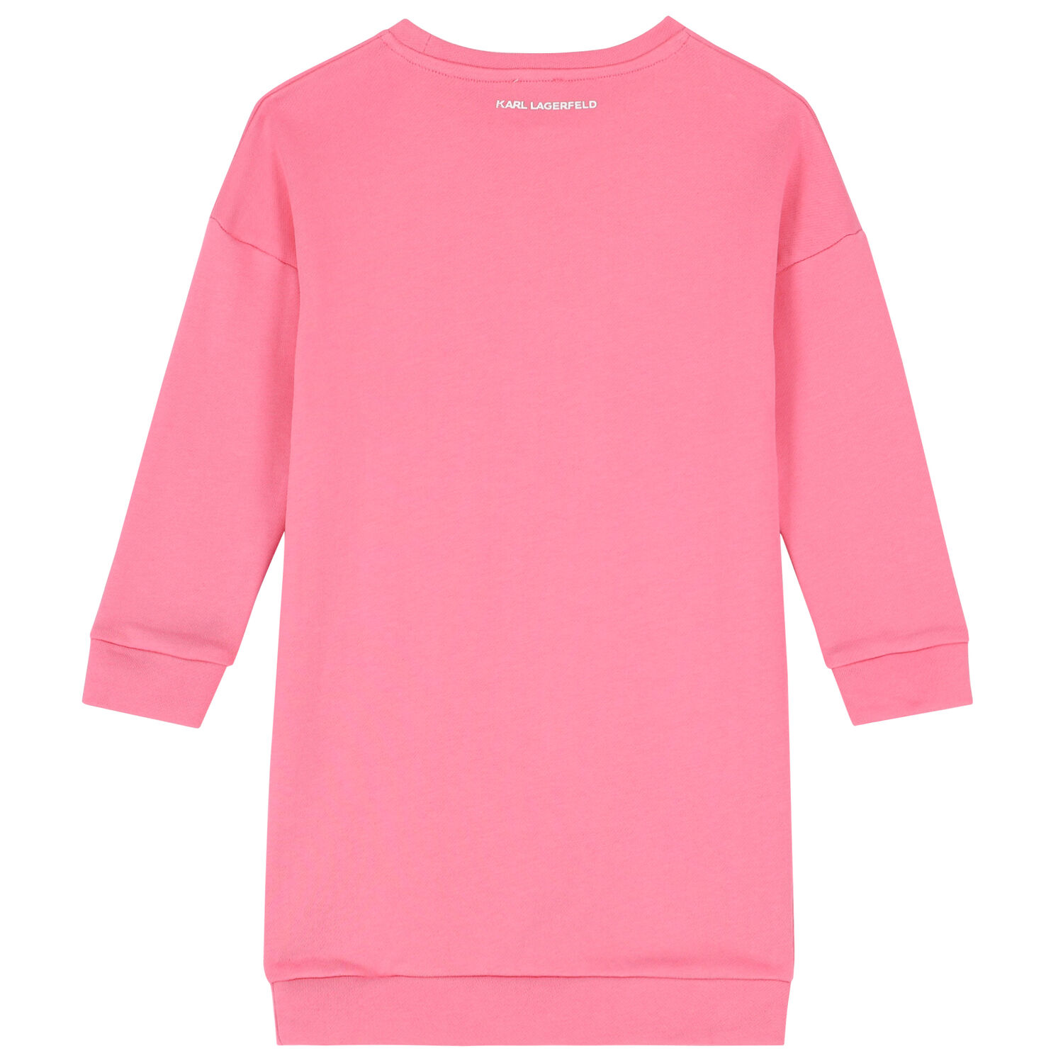 Girls Pink Jumper Dress, 2, hi-res