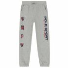 Boys Grey Logo Joggers , 1, hi-res