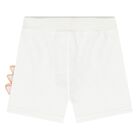 Baby Boys White Dinosaur Shorts, 2, hi-res