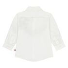 Younger Boys White Logo Shirt, 1, hi-res