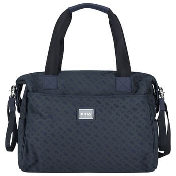 Navy Blue Logo Baby Changing Bag