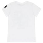 Boys White Logo T-Shirt, 1, hi-res