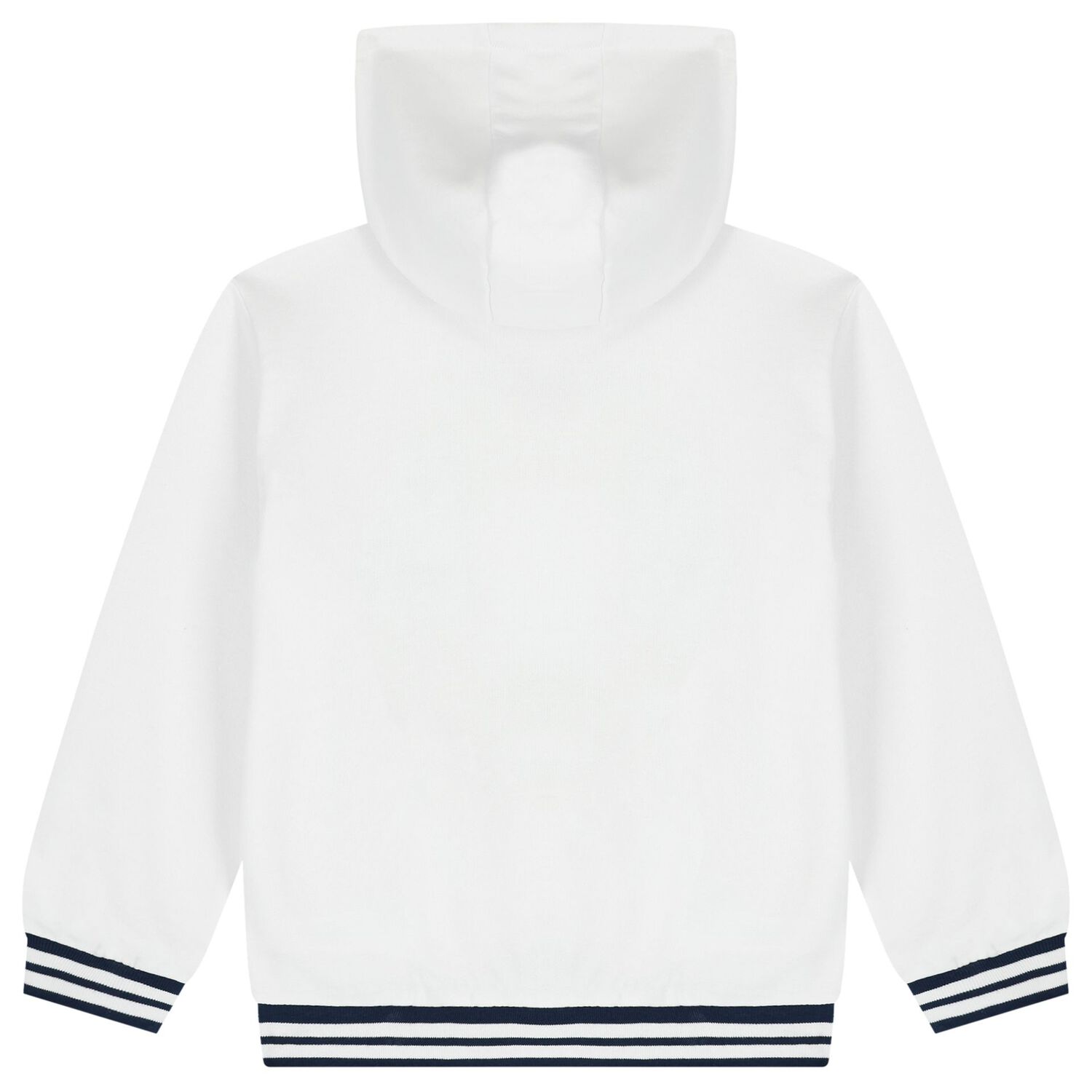 Girls White Teddy Bear Logo Hooded Top, 1, hi-res