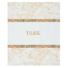 White & Beige Geo Map Logo Baby Blanket, 1, hi-res