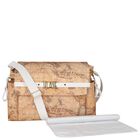 Beige Geo Map Baby Changing Bag, 1, hi-res