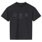 Boys Grey Cotton Logo T-Shirt, 1, hi-res