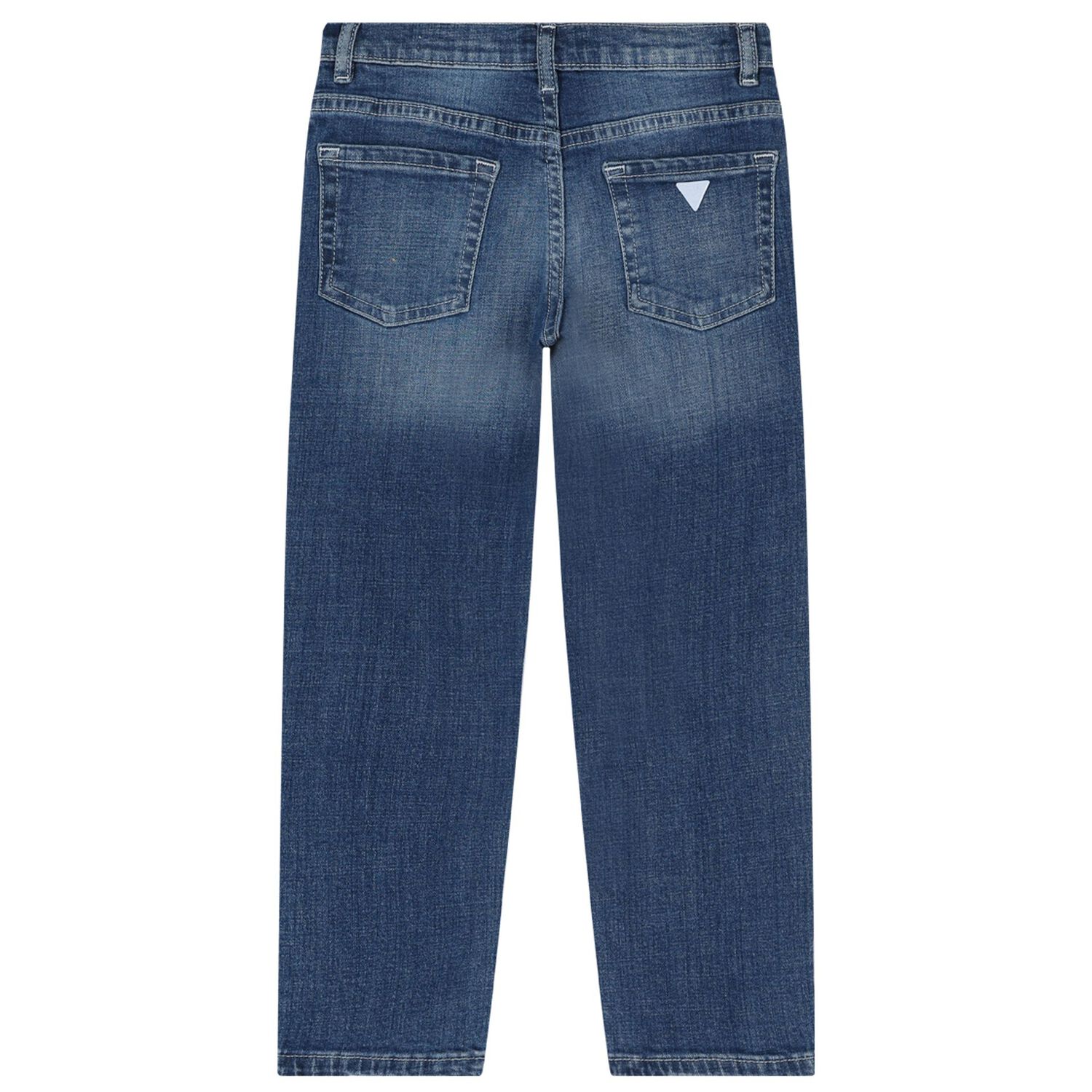 Girls Blue Logo Denim Jeans, 1, hi-res image number null