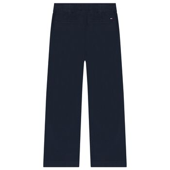 Boys Navy Blue Chino Trousers