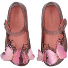 Younger Girls Pink Butterfly Jelly Shoes, 1, hi-res