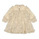 Baby Girls Beige 3D Chain Tulle Hazel Dress, 1, hi-res