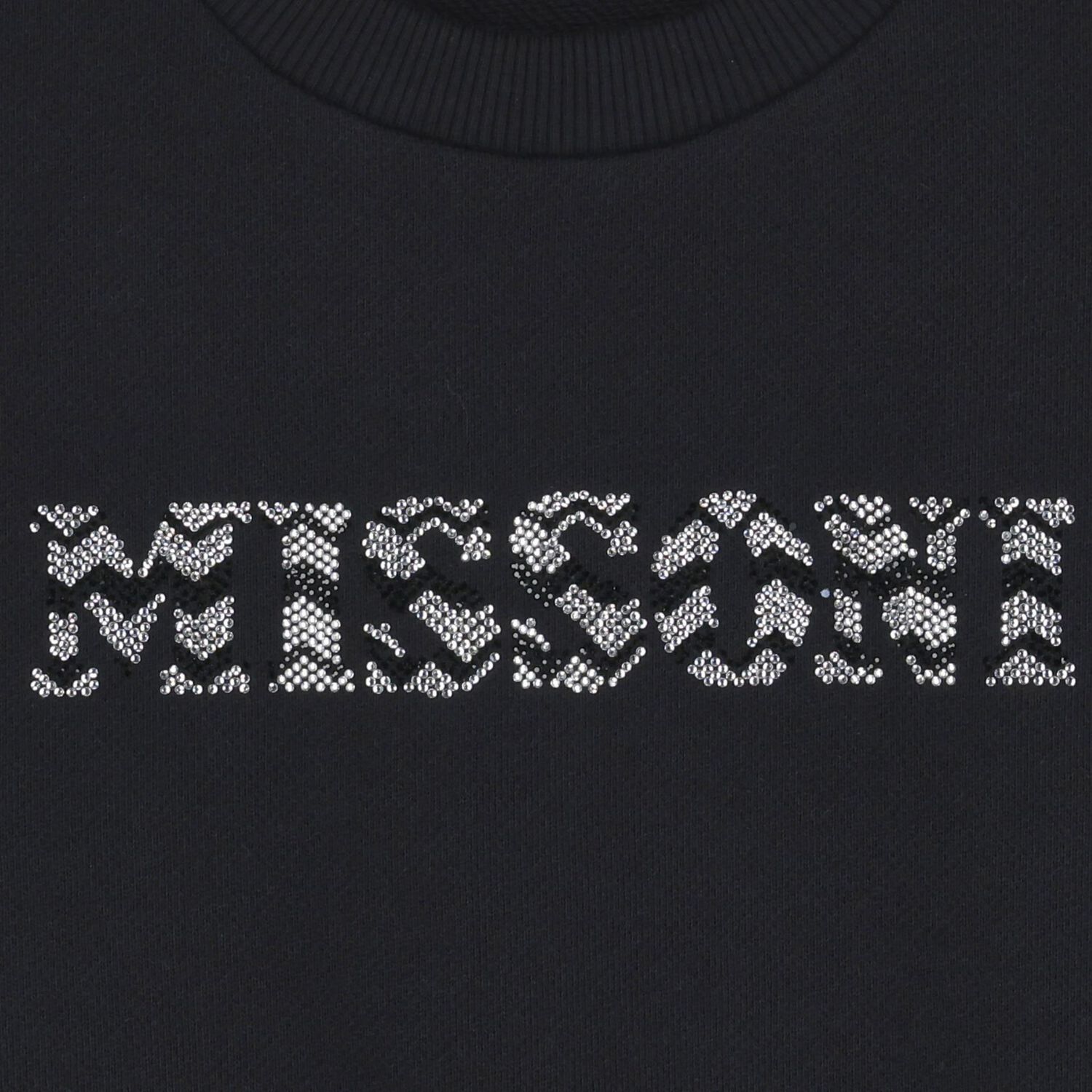 Girls Black Logo Sweatshirt, 1, hi-res