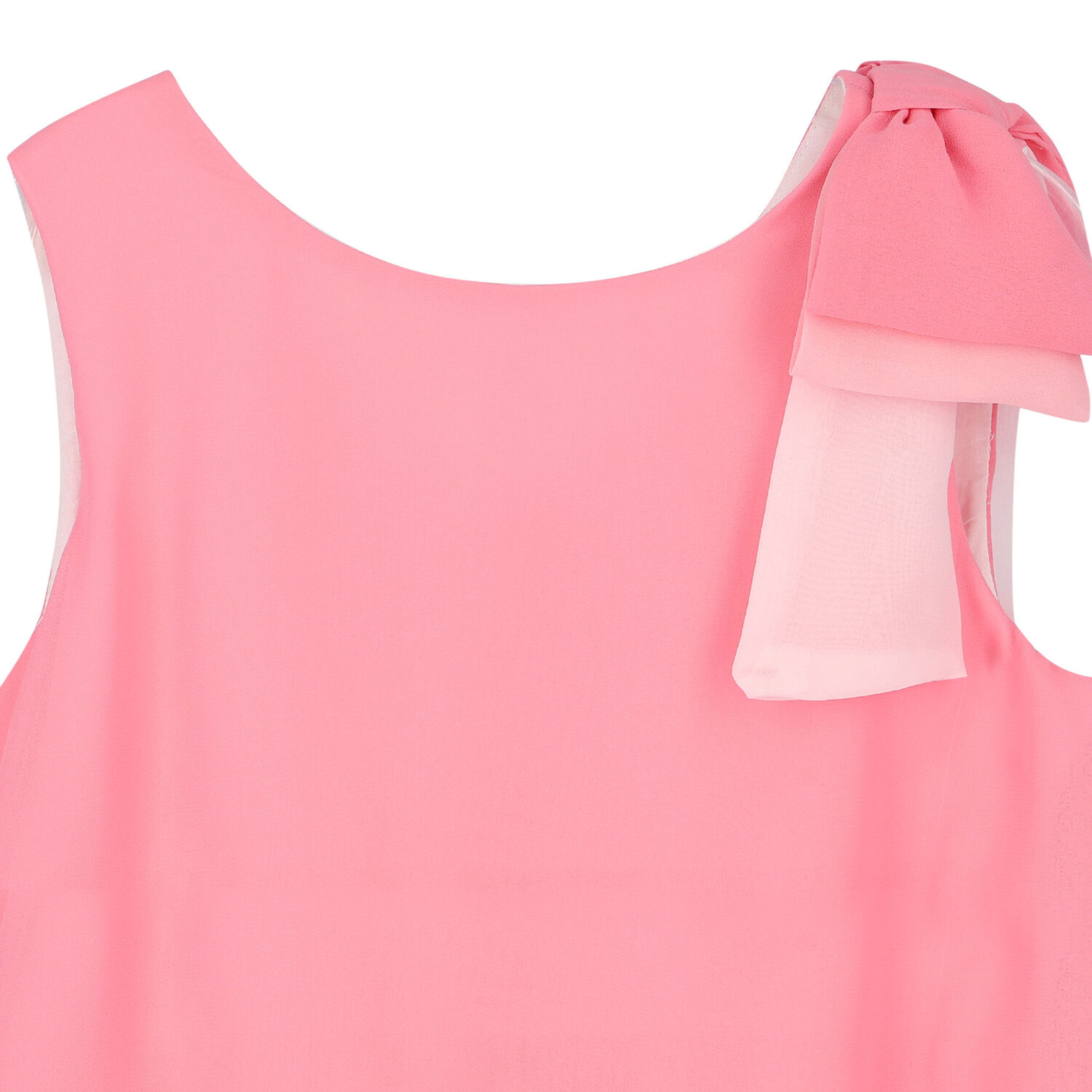 Girls Pink Chiffon Dress, 1, hi-res