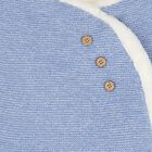 Baby Boys Blue Knitted Nest, 1, hi-res