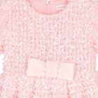 Girls Pink Embellished Sequin Dress, 1, hi-res