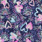 Girls Navy Blue Sequin Zip-Up Top, 1, hi-res