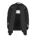 Girls Black Logo Backpack, 1, hi-res