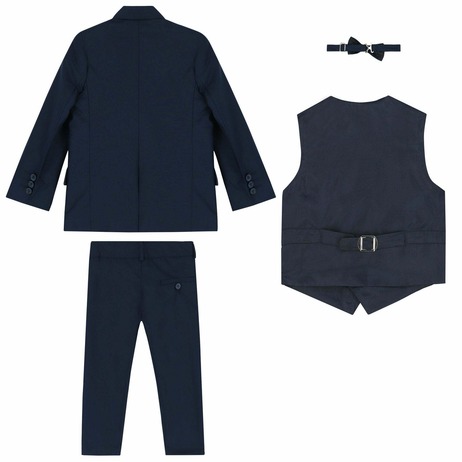 Boys Navy Blue Suit Set, 1, hi-res