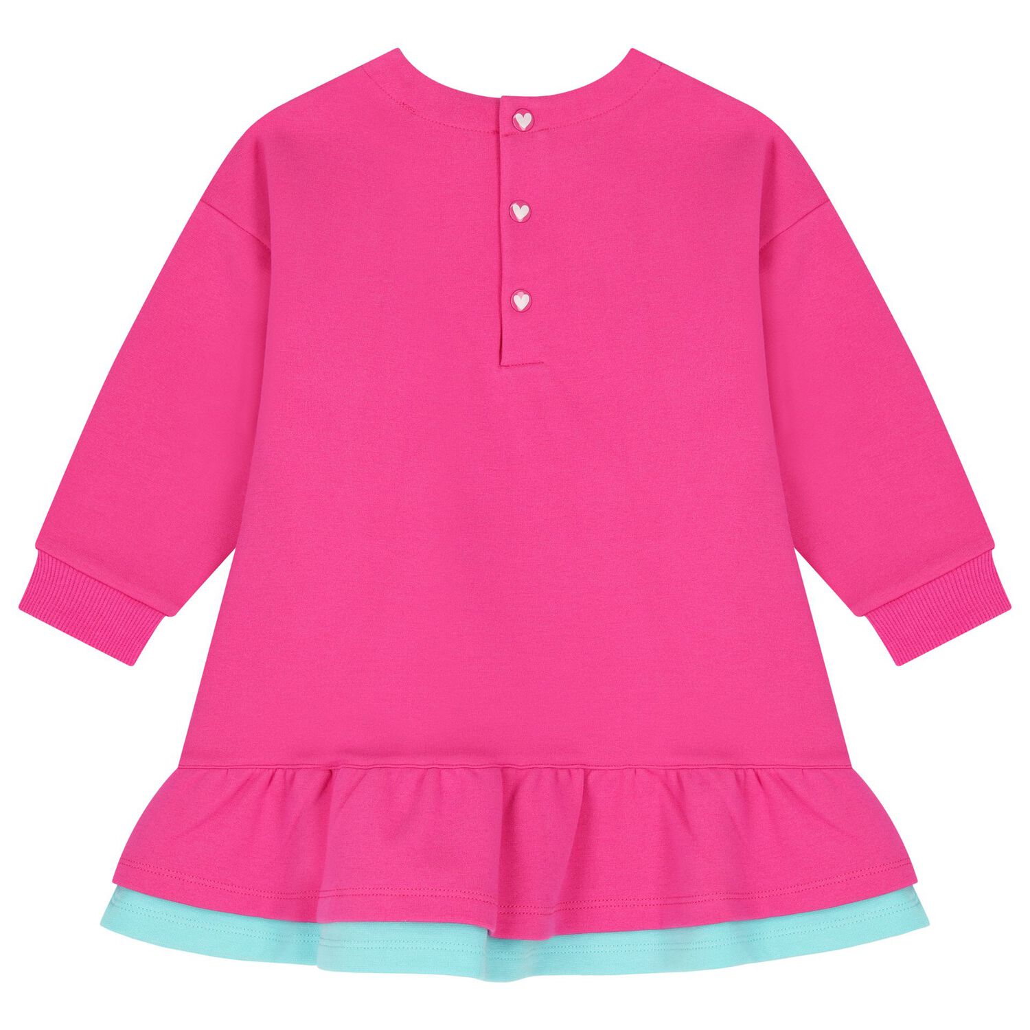 Girls Pink Heart Logo Dress Set, 1, hi-res image number null