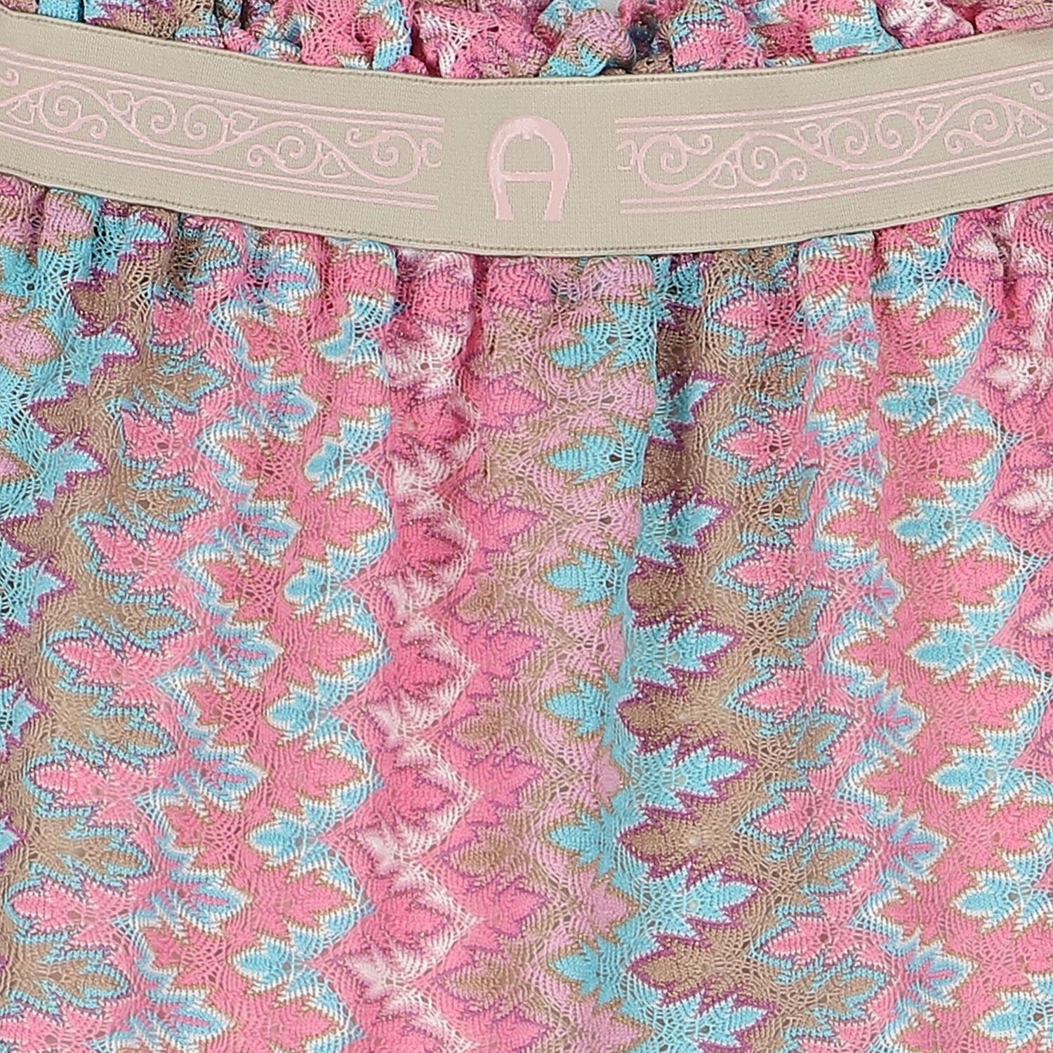 Girls Pink & Aqua Crochet Skirt, 1, hi-res image number null