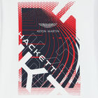 Boys White Logo Long Sleeve Top, 1, hi-res