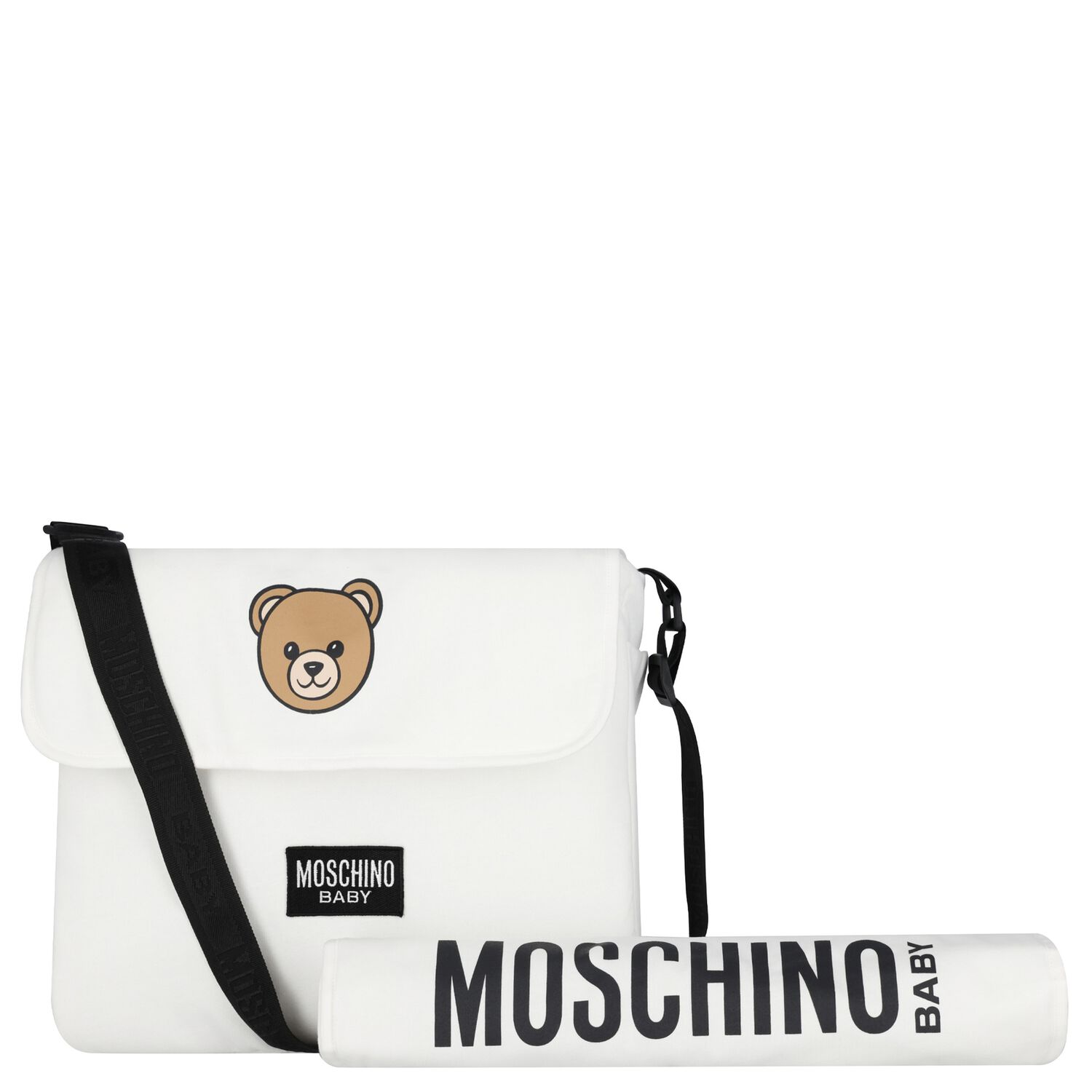 Ivory Teddy Bear Baby Changing Bag, 2, hi-res