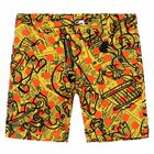 Younger Boys Yellow & Orange Shorts, 1, hi-res