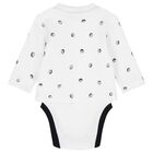 Baby Boys White & Black Bodysuit Set, 1, hi-res