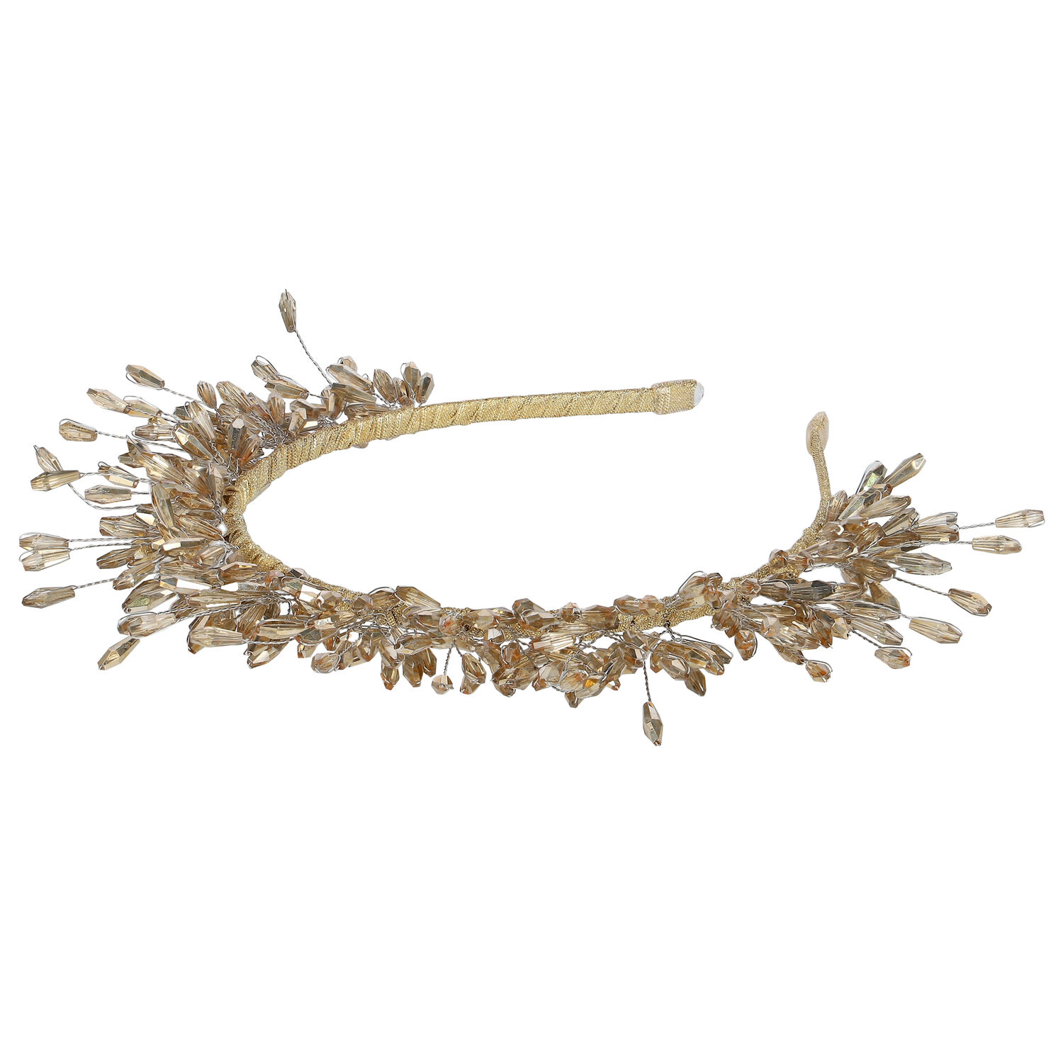 Girls Gold Embellished Headband, 1, hi-res image number null