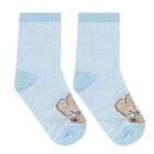 Baby Boys Blue & White Socks ( 4-Pack ), 3, hi-res