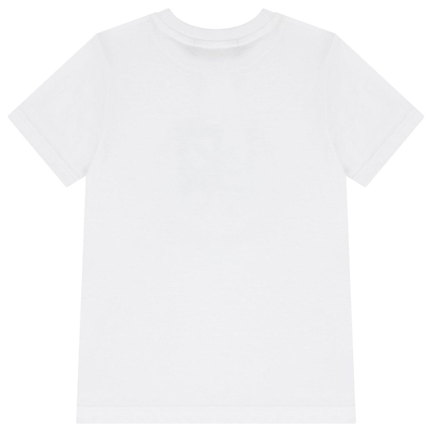 Boys White & Gold Logo T-Shirt, 1, hi-res