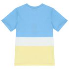 Boys Blue & Yellow Logo T-Shirt, 1, hi-res