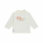 Boys White Logo Top, 1, hi-res