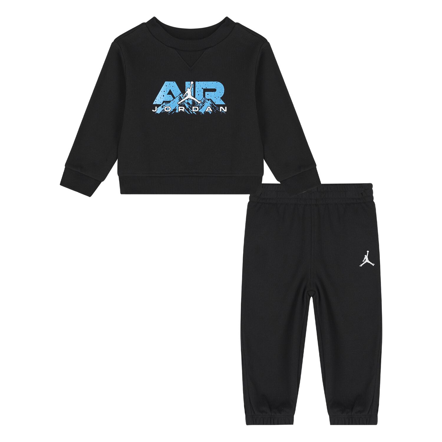 Younger Boys Black Jordan Logo Tracksuit, 1, hi-res