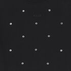 Girls Black Crystal Logo Sweatshirt, 1, hi-res