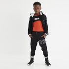 Boys Black Logo Joggers, 1, hi-res