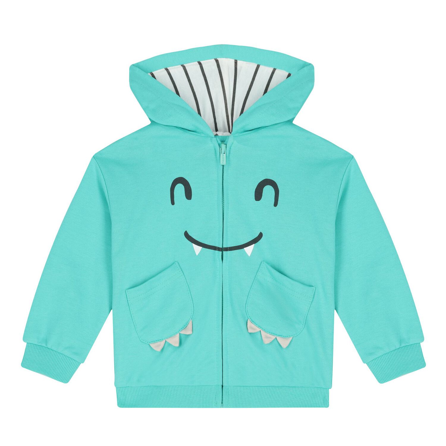 Younger Boys Ivory, Green & White Dino Tracksuit Set, 1, hi-res