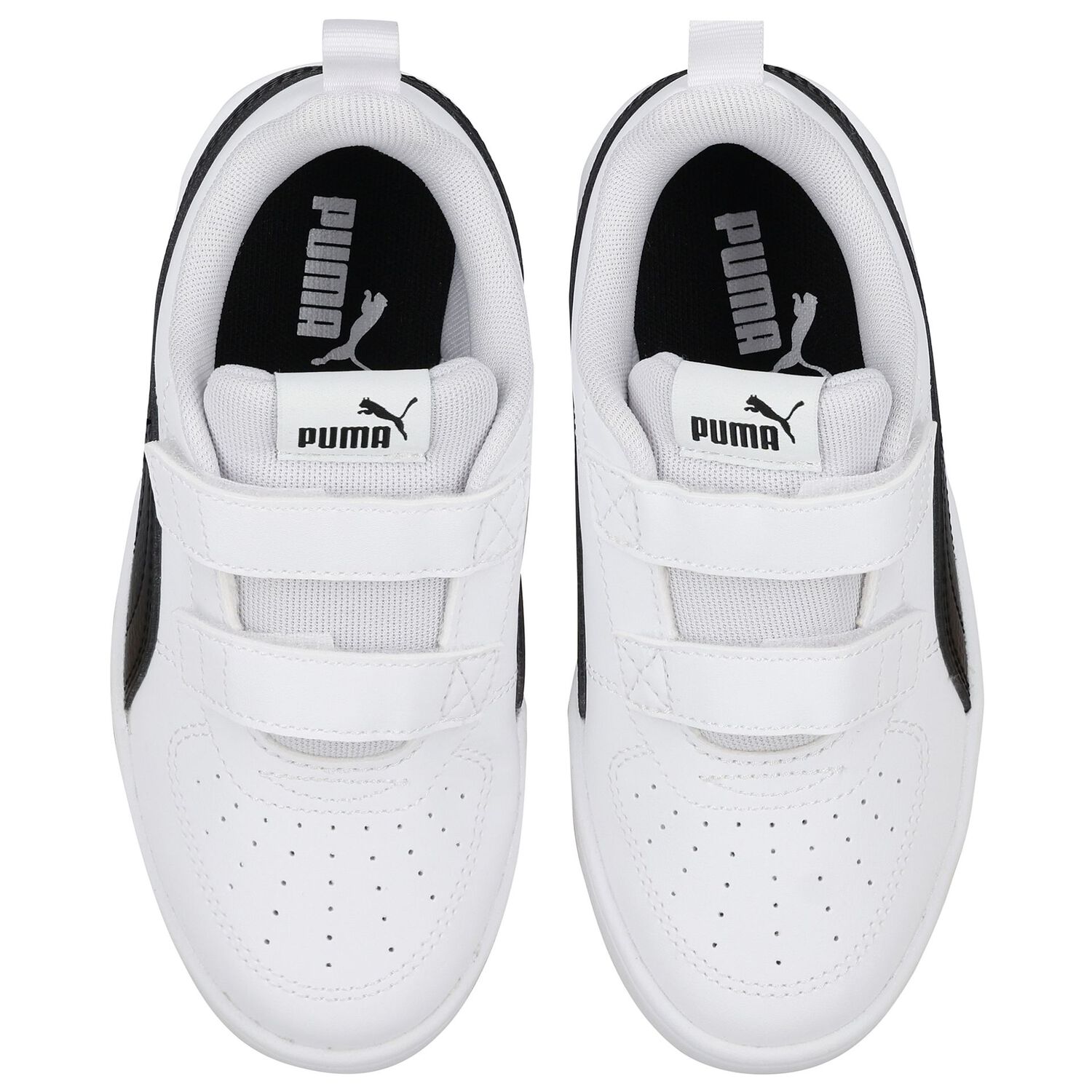 White & Black Rickie Trainers, 1, hi-res image number null