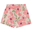 Girls Pink Floral Shorts, 1, hi-res