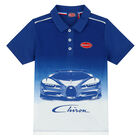 Boys Blue & White Logo Polo Shirt, 1, hi-res