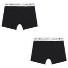 Boys Black Boxer Shorts (2-Pack) , 1, hi-res