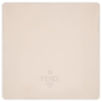 Beige Logo Baby Blanket