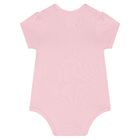 Baby Girls Ivory & Pink Logo Trouser Set, 1, hi-res