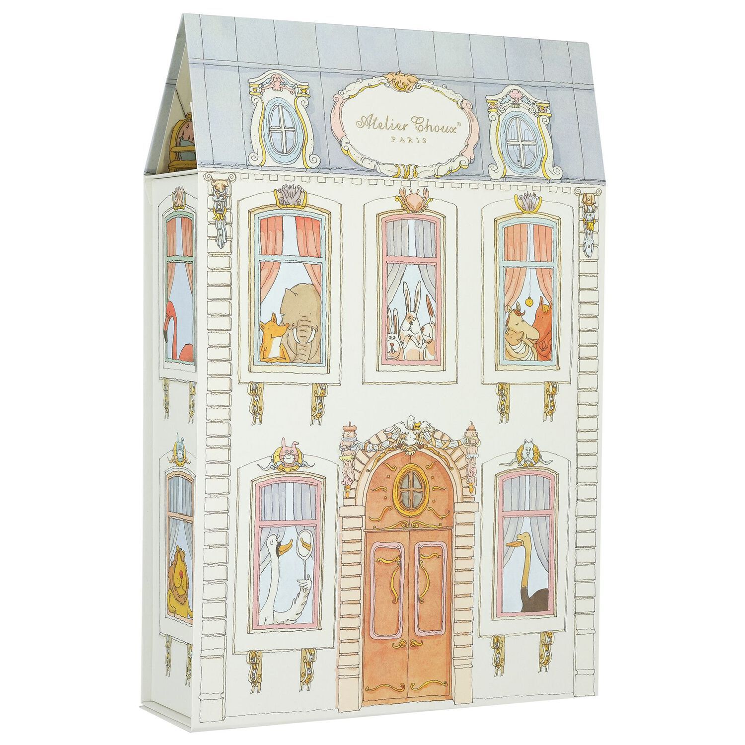 Baby Boys White & Blue Signature Carrés Gift Set, 2, hi-res