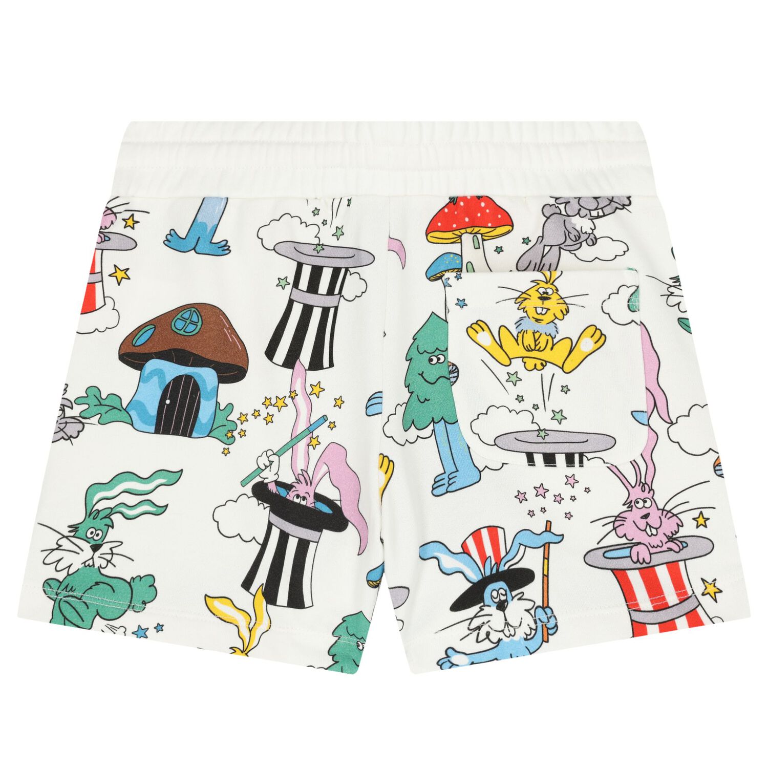 Boys Ivory Bunnies Shorts, 1, hi-res image number null