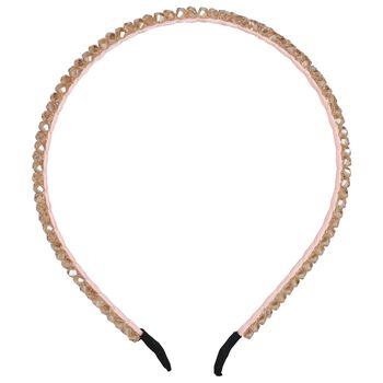 Girls Gold Diamante Headband, 3 Girls Gold Diamante Headband