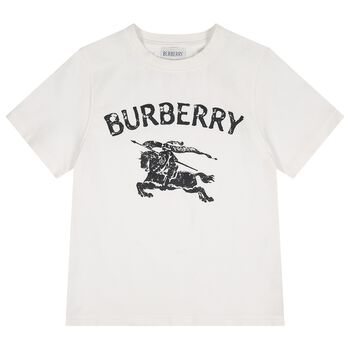 Boys White EKD Logo T-Shirt
