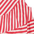 Girls Red & White Striped Dress, 1, hi-res