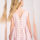 Girls Pink & White Cats Dress, 1, hi-res