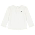 Younger Girls White & Blue Dress Set, 1, hi-res