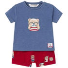 Baby Boys Blue & Red Shorts Set, 2, hi-res